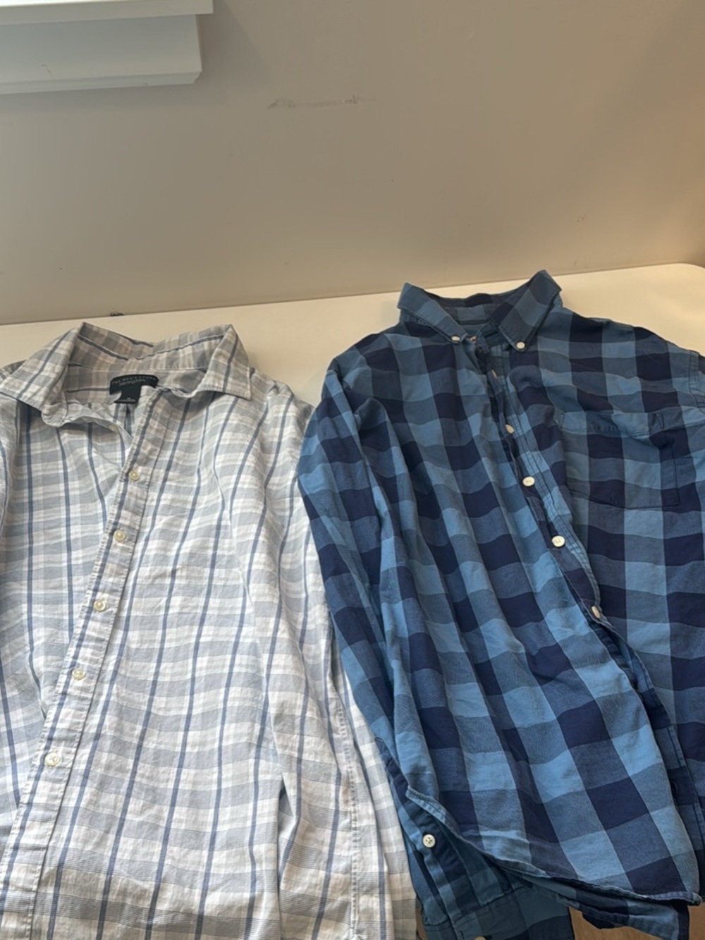 Men's Plaid Button-Down Shirt Bundle 100% Cotton